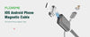 2-Connector Micro USB Magnetic Cable Charger For iPhone & Samsung - Zodeys