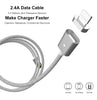 2-Connector Micro USB Magnetic Cable Charger For iPhone & Samsung - Zodeys