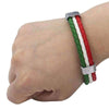 Italian Flag Leather Unisex Bracelet - Zodeys