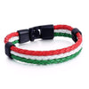 Italian Flag Leather Unisex Bracelet - Zodeys