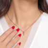 Polished Rose Gold Cross Necklace - Zodeys