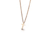 Polished Rose Gold Cross Necklace - Zodeys