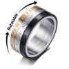 Roman Numerals Premium Steel Ring