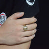 Indica Kingpin Gold Ring - Zodeys