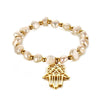 Hamsa Hand Freshwater Pearl Bracelet - Zodeys