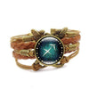 Constellation Vintage Leather Bracelet - Zodeys