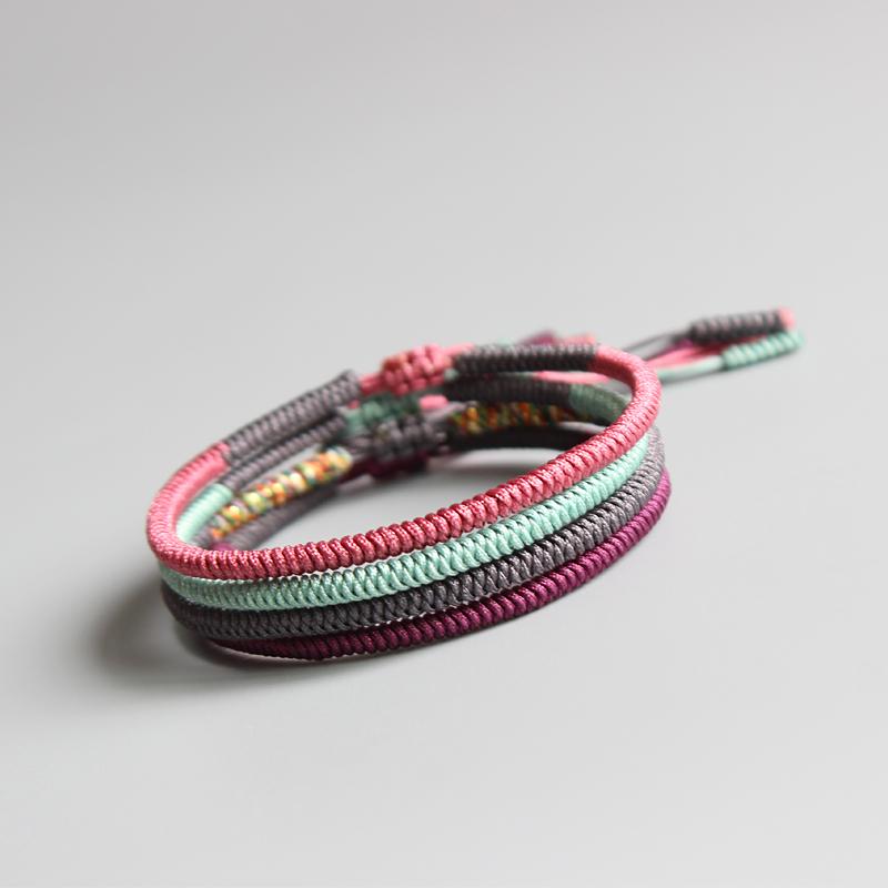 Tibetan Rope Handmade Lucky Knot Bracelet - Zodeys