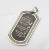 Four Qul Engraved Steel Pendant Necklace - Zodeys