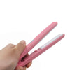 Mini Curls Hair Straightener Iron Pink Ceramic