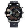 Military Chronograph Luxury Leather Watch