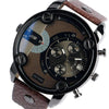 Military Chronograph Luxury Leather Watch