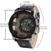 Military Chronograph Luxury Leather Watch