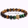 American Lion Natural Stone Tiger Eye Bracelet - Zodeys