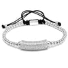 Trapstar Micro Paved Braided Macrame Weave Bracelet - Zodeys