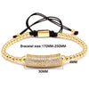 Trapstar Micro Paved Braided Macrame Weave Bracelet - Zodeys