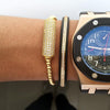 Trapstar Micro Paved Braided Macrame Weave Bracelet - Zodeys