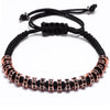 Haute Couture Downtown Dallas Rhinestone Macrame Bracelet - Zodeys