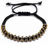 Haute Couture Downtown Dallas Rhinestone Macrame Bracelet - Zodeys