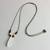 Hand-carved Yak Bone Tibetan Lucky Rope Om Mani Padme Hum Necklace - Zodeys