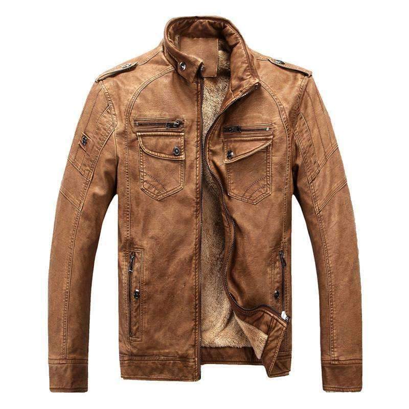 Men's Classic Leather Jacket - Zodeys