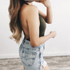 Hanging Neck Backless Sexy Bodysuit - Zodeys