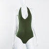 Hanging Neck Backless Sexy Bodysuit - Zodeys