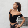 2017 Summer 100% Cotton Cold Shoulder T Shirt - Zodeys