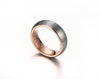 Dome Brushed Rose Gold Tungsten Carbide Ring - Zodeys