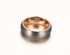 Dome Brushed Rose Gold Tungsten Carbide Ring - Zodeys