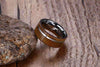 Polished Tungsten Carbide Wood Ring - Zodeys