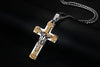 Polished Matte Finish 24" Jesus Cross Necklace - Zodeys
