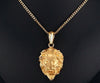 Gold Lion Head Pendant Necklace - Zodeys