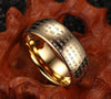 Lucky Buddhist Engraved Tungsten Ring - Zodeys