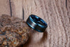 Ocean's Grey Carbon Fiber Tungsten Carbide Band