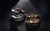 Polished Biker's Outlaw Double-Skull Ring - Zodeys