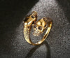 Polished Biker's Outlaw Double-Skull Ring - Zodeys