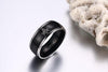 Matte Black Polished Titanium Carbide Masonic Ring - Zodeys
