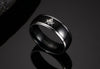 Matte Black Polished Titanium Carbide Masonic Ring - Zodeys