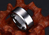 Matte Finished Silver Tungsten Carbide Ring - Zodeys
