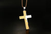 Jagged Edge Double Cross Bible Prayer Necklace - Zodeys
