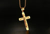 Men's Gold Jesus Cross Necklace - Zodeys
