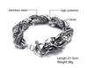 Silver Twisted Dragon Singapore Chain Bracelet