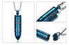 Engraved Lord's Prayer & Cremation Storage Bullet Necklace - Zodeys