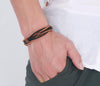 Pristine Intellect Braided Genuine Leather Bracelet - Zodeys