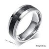 HitLix Midnight Black Carbon Fiber Stainless Steel Ring - Zodeys