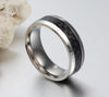 HitLix Midnight Black Carbon Fiber Stainless Steel Ring - Zodeys
