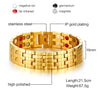Thick Gold Magnetic Hologram Bracelet - Zodeys