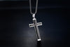 Stainless Steel España Bible Prayer Cross Necklace
