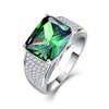9.5ct Nano Russian Emerald 925 Solid Silver Ring - Zodeys