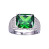 9.5ct Nano Russian Emerald 925 Solid Silver Ring - Zodeys